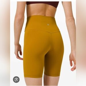Lululemon Align High-Rise Shorts in the color Gold Spice. Size 14